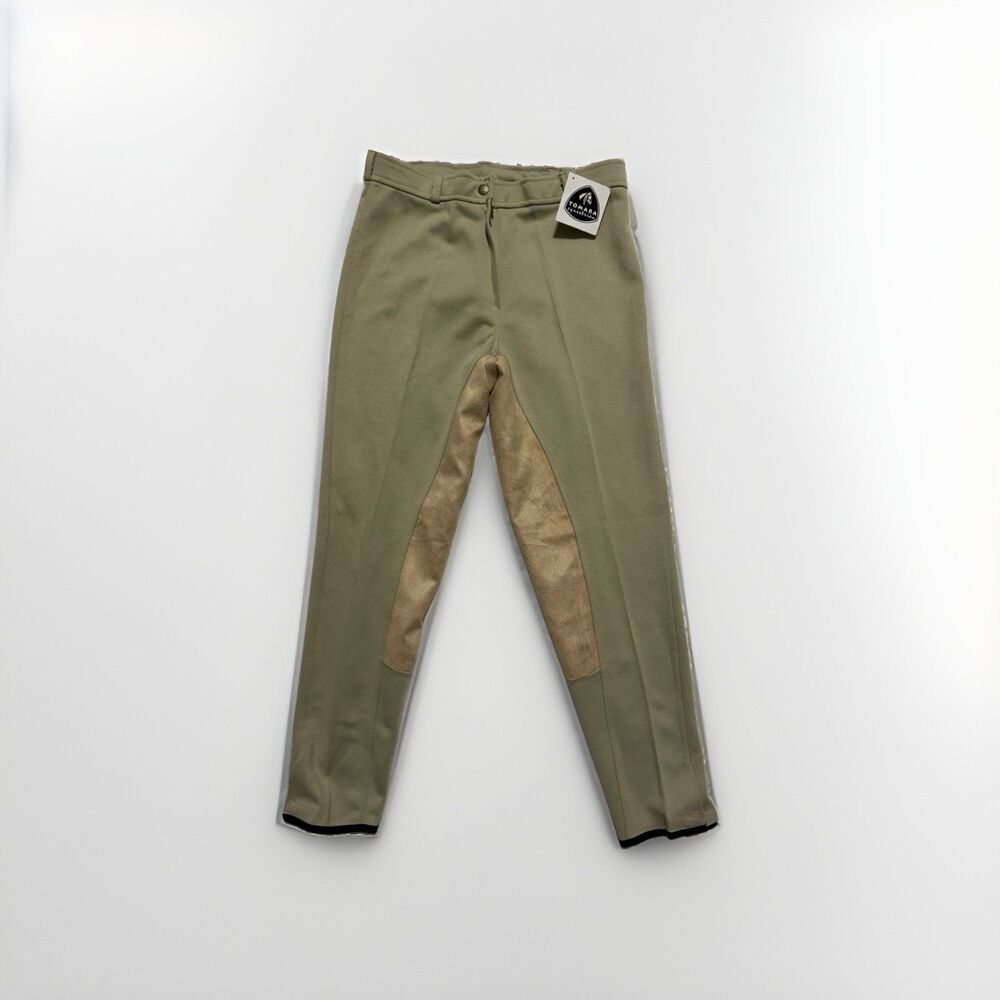 Tomara Equestrian Riding Pants Women's Tan Khaki Cotton Stretch Size 34